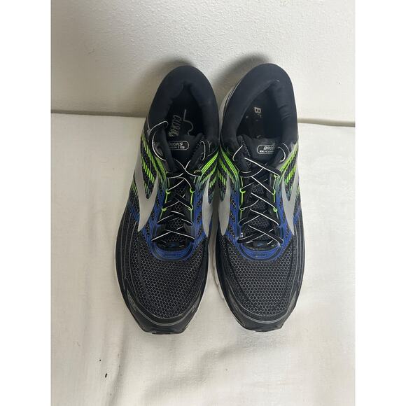 Brooks Glycerin 15 Mens Running Black and Blue Athletic Shoes Size 13 - Picture 2 of 6